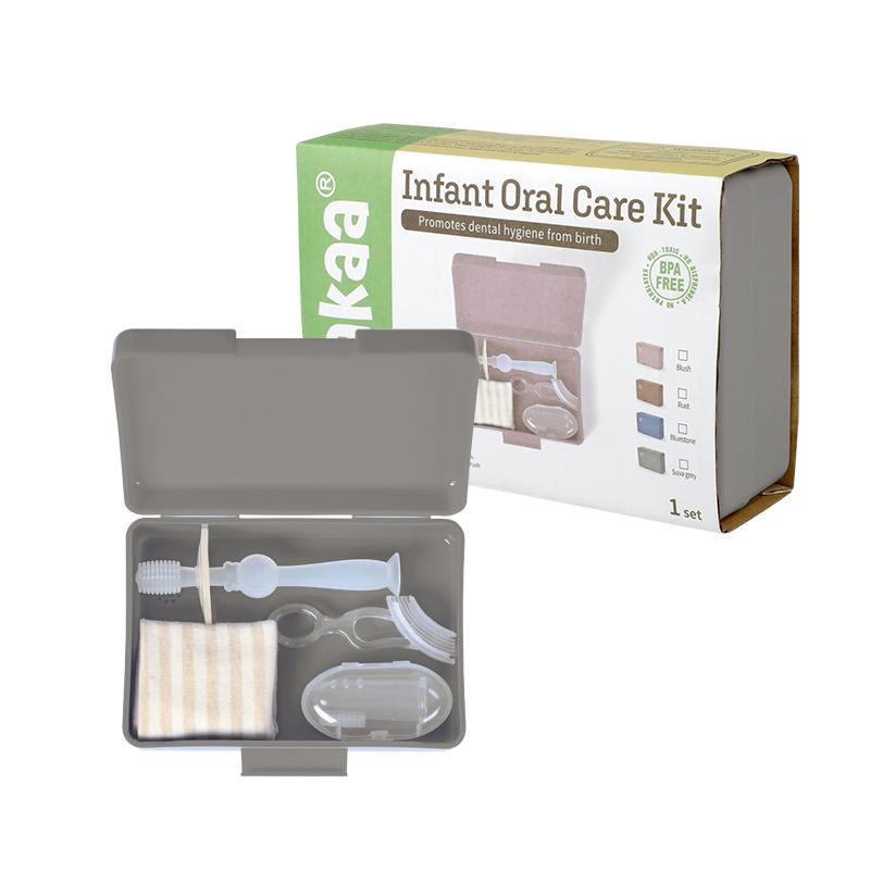 Haakaa Infant Oral Care Kit Suva Grey
