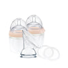 Haakaa 160ml Gen3 Silicone Breast Pump and Baby Bottle Pack Peach