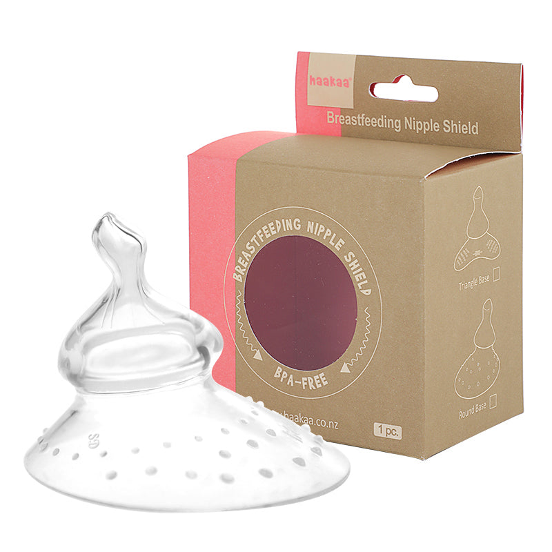 Haakaa Breastfeeding Nipple Shield-Orthondontic Shape- Pack of 1 (Round)