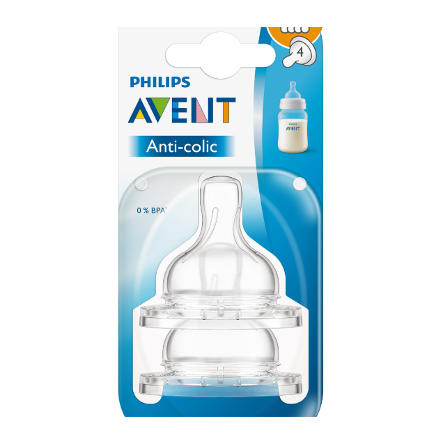 Philips Avent Anti-Colic Fast Flow Teat 2pk